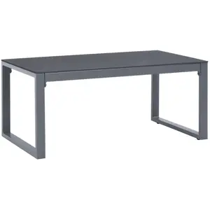 vidaXL Table basse 90x50x40 cm Aluminium pas cher