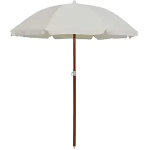 Comparateur de prix : vidaXL Parasol avec mât en acier 180 cm Sable