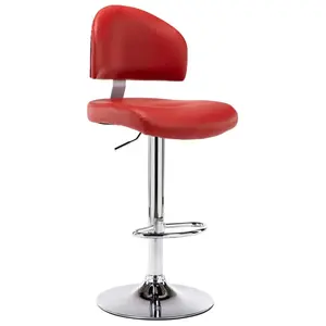 vidaXL Tabouret de bar Rouge bordeaux Similicuir pas cher