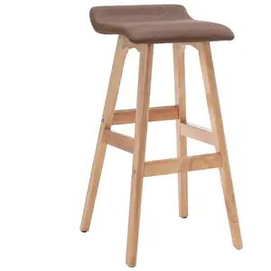 vidaXL Chaise de bar Taupe Tissu pas cher