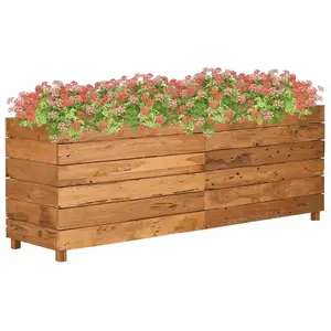 Comparateur de prix : vidaXL vidaXL Lit surélevé 150x40x55 cm bois de teck recyclé et acier