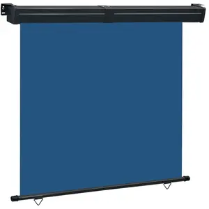 vidaXL Auvent latéral de balcon 160x250 cm Bleu pas cher