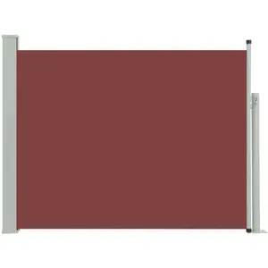 vidaXL Auvent latéral rétractable de patio 140x500 cm Marron pas cher