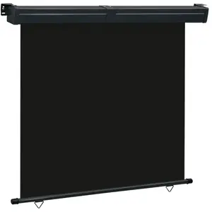 vidaXL Auvent latéral de balcon 170x250 cm Noir pas cher