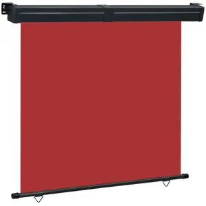 Comparateur de prix : vidaXL Auvent latéral de balcon 170x250 cm Rouge
