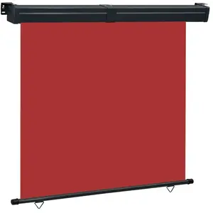 vidaXL Auvent latéral de balcon 160x250 cm Rouge