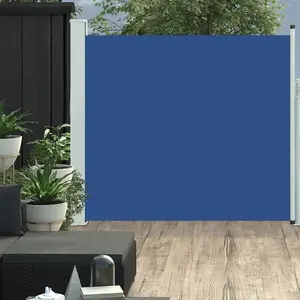 vidaXL Auvent latéral rétractable de patio 170x300 cm Bleu pas cher