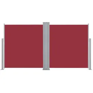 vidaXL Auvent latéral rétractable 170 x 600 cm Rouge pas cher