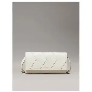 Calvin Klein CK Woven - Sac pochette à rabat Ecru K60K61297067U pas cher
