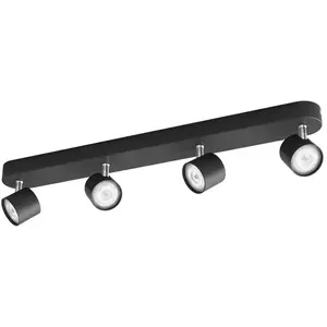 Philips Star opbouwspot - 4-lichts - zwart pas cher