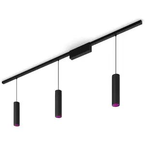 Philips Plafonnier Philips Hue W&c Perifo 3 Cylindres Noir