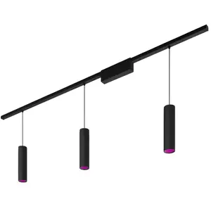 Philips Hue Perifo Éclairage sur Rail Plafond - 3 Suspensions - White and Color - Noir