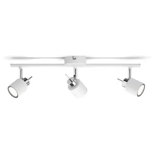 Philips Spot LED encastrable Meranti, 3 points lumineux, 35 W, blanc