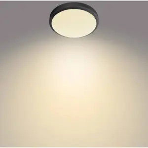 Comparateur de prix : Philips Doris badkamer plafondlamp - zwart - klein - 6 W