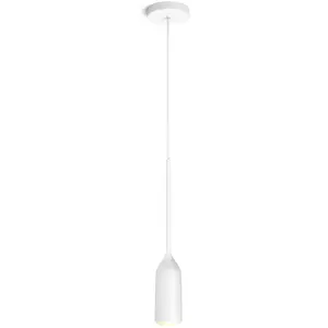 Philips Hue White Ambiance DEVOTE Suspension extension 1x9W, compatible Bluetooth - Blanc (télécommande non incluse) pas cher