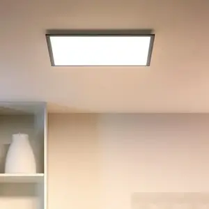Comparateur de prix : WiZ Panel Plafondlamp Vierkant Tunable White 1000lm - Zwart