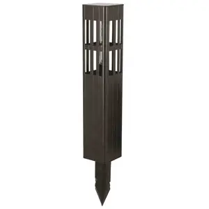 Luxform Lighting Polaris Smart Borne solaire LED carrée 20 lumens pas cher