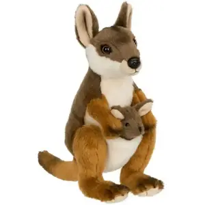 Neotilus WWF WNF - pluche - kangoeroe - met baby - knuffel - 19 cm pas cher