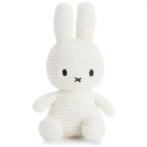 Peluche Miffy Lapin Velour Cotelé Blanc 24 Cm - Nijntje Miffy pas cher
