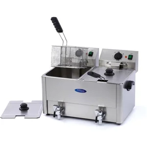 Maxima Friteuse professionnelle double 8 + 8L avec robinetVendu parbol