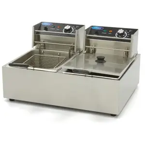 Comparateur de prix : Maxima Friteuse - 2 x 6 L - 2 paniers - jusqu'à 2,4 kg de frites