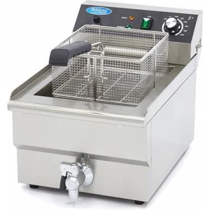 Maxima Friteuse 16 L 1 Panier avec robinet Friteuse - Professionnelle - Inox - Friteuse 16 litresVendu parbol