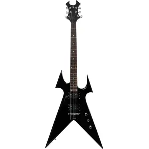 Comparateur de prix : Fazley Modern Series FING Metal FBV618 Black elektrische gitaar