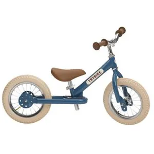 Draisienne 2 roues convertible TRYBIKE Vintage - Bleu pas cher