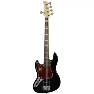 Sire Basses V7+ A5L/BK basgitaar, linkshandig, 5-snarig, elzen, black pas cher