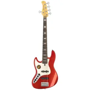 Sire Basses V7+ A5L/BMR basgitaar, linkshandig, 5-snarig, elzen, bright metallic red pas cher