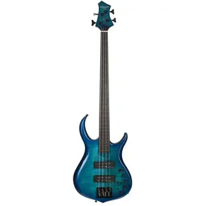 Sire Basses M7+ A4F/TBL basgitaar, fretloos, 4-snarig, elzen + massief esdoorn, transparant blauw pas cher
