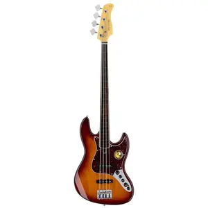 Sire Basses V7+ A4F/TS basgitaar, fretloos, 4-snarig, elzen, tobacco sunburst pas cher