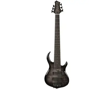 Sire Basses M7+ A6/TBK basgitaar, 6-snarig, swamp ash + massief esdoorn, transparant zwart pas cher