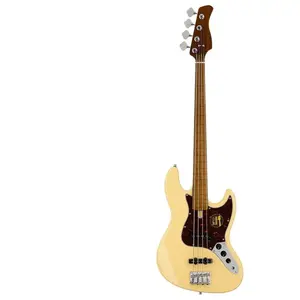 Sire Basses V5 A4F/VWH Fretloze elzenhouten 4-snarige passieve basgitaar vintage wit pas cher