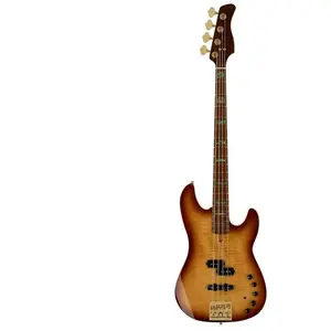 Sire Basses P10 DX4/TS Swamp ash + gevlamd esdoorn 4-snarige actieve basgitaar tobacco sunburst, met harde koffer pas cher