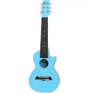 Korala PUG-40-LBU polycarbonaat guitarlele blauw pas cher