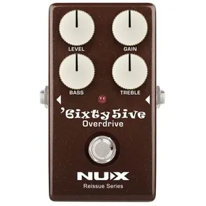 NUX 65O-10 analoge effect pedaal true bypass 6IXTY 5IVE OVERDRIVE
