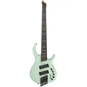 Sire Marcus Miller M6H 5-String Surf Green Metallic Satin 5-snarige headless elektrische basgitaar met gigbag pas cher