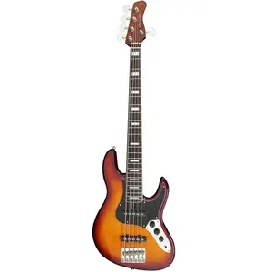 Sire Basses V5.24 A5/TS Elzenhouten 24-frets 5-snarige passieve basgitaar tobacco sunburst pas cher