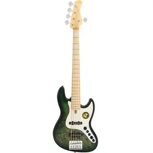 Sire Basses V7 SR5/TGRS Swamp ash heruitgave 5-snarige actieve basgitaar, transparant groen satijn pas cher
