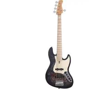 Sire Basses V7 SR5/TBKS Swamp ash heruitgave 5-snarige actieve basgitaar, transparant zwart satijn pas cher