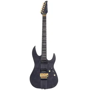 Sire X10/TBKS - Neck-Through Elektrische Gitaar - Alder & Populieren Burl - Transparant Zwart Satijn pas cher