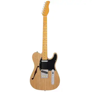 Sire Guitars T7TV/NT Alder + ash chambered elektrische gitaar T-stijl, naturel bruin pas cher
