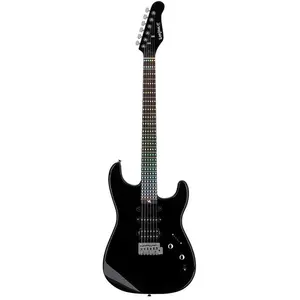 Litejam RGB24 Smart Learning Electric Guitar Black met 144 RGB LED toets en gigbag pas cher