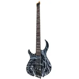 Sire Marcus Miller M6H 4L Black Swirl linkshandige elektrische basgitaar met gigbag pas cher