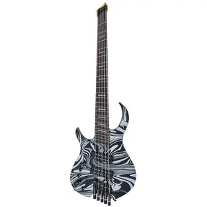 Sire Marcus Miller M6H 5L Black Swirl linkshandige elektrische basgitaar met gigbag pas cher