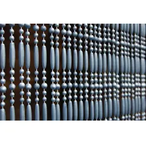 Casa Rideau de porte en perles grises Frejus 90x210 cm pas cher