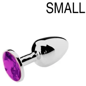 Comparateur de prix : O-products Butt plug aluminium met paars kristal - small
