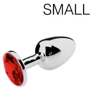 Comparateur de prix : O-products Butt plug aluminium met rood kristal - small
