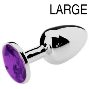 Comparateur de prix : O-products Butt plug aluminium met paars kristal - large